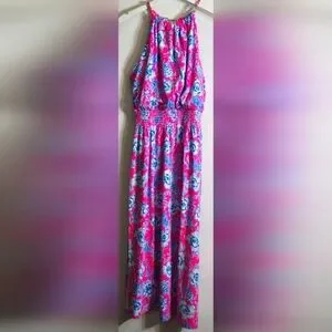 Lilly Pulitzer | Dresses | Lilly Pulitzer Nwt Gracelyn Halter Midi Dress  Roxie Pink Wave N Sea | Poshmark